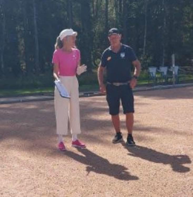 Våra resp. lagledare Berit och Conny